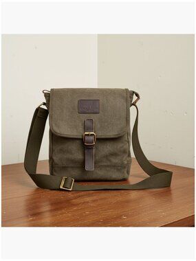 Canvas Messenger Bag Crossbody Anti Theft Adjustable Shoulder Strap